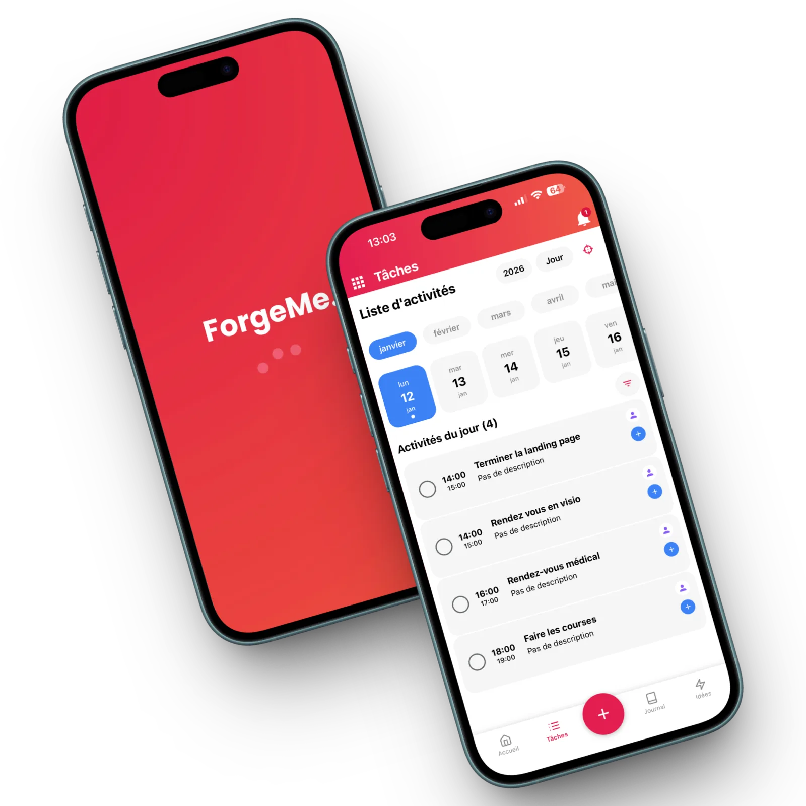 ForgeMe app overview